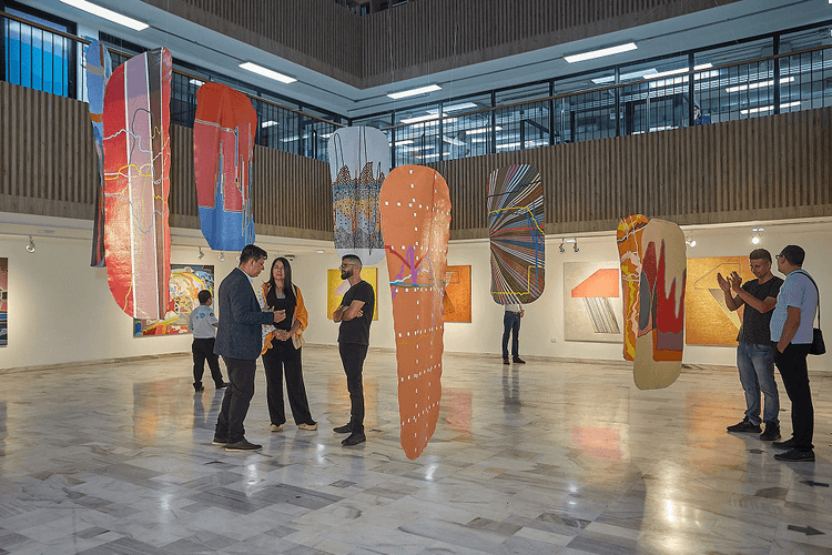 “Los colores de mi tierra”, una exposición que destaca la riqueza del suelo bermejo